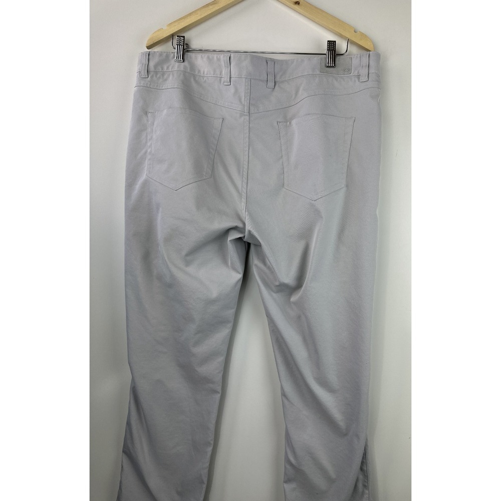 Peter Millar Pants Mens 38 x 32 Gray EB66 Performance 5 Pocket Golf *Flawed - Picture 10 of 11